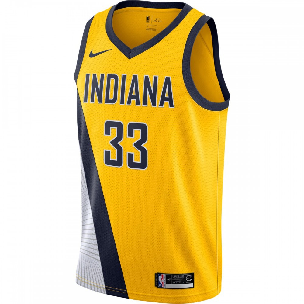 Myles Turner Indiana Pacers Finished Swingman Jersey Gold - Statement Edition-Pro Kit Vault | Brand New 26/27 Sports Jerseys